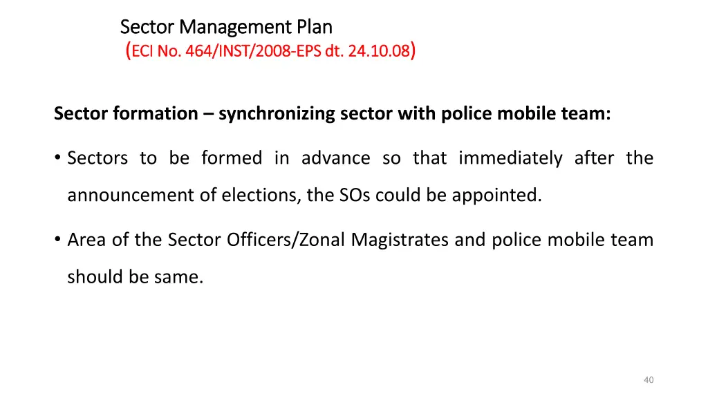 sector management plan sector management plan