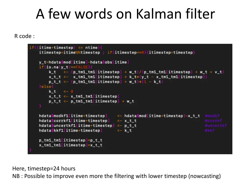 a few words on kalman filter 1