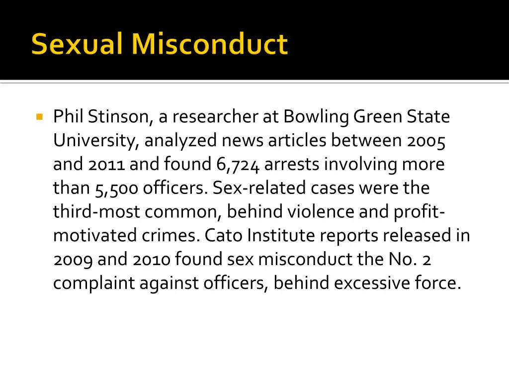 phil stinson a researcher at bowling green state