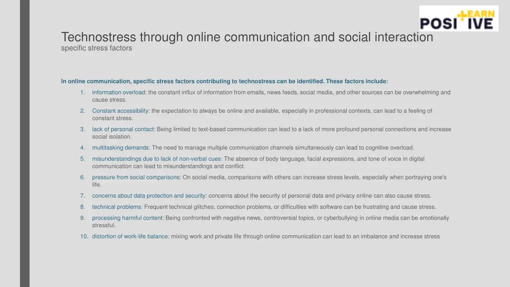 technostress through online communication