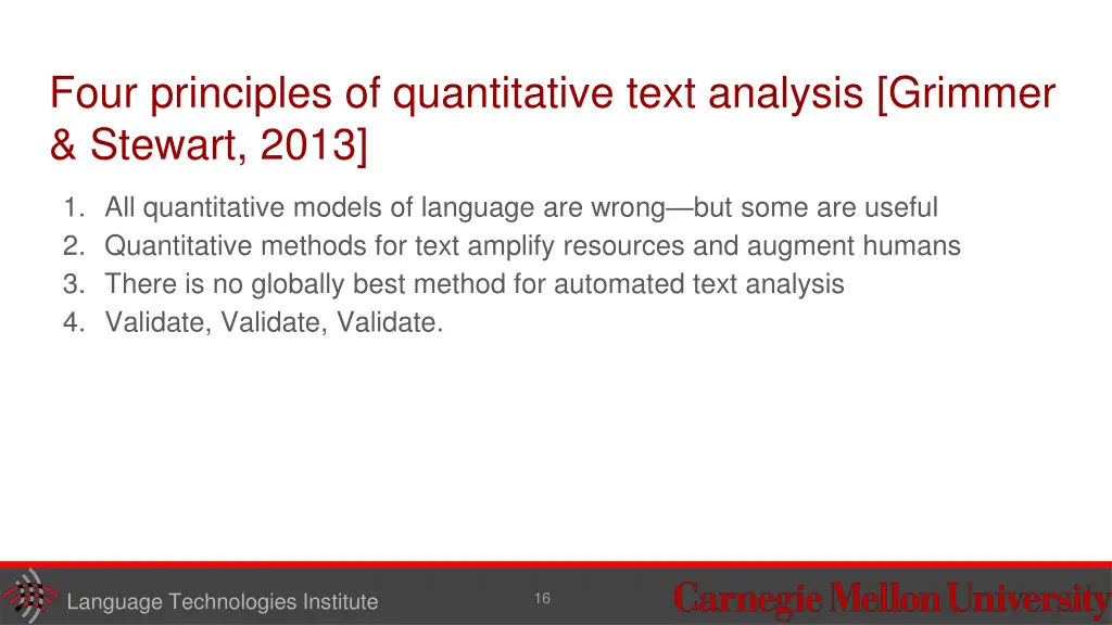 four principles of quantitative text analysis