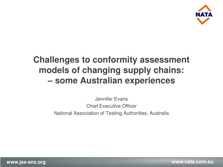challenges to conformity assessment models