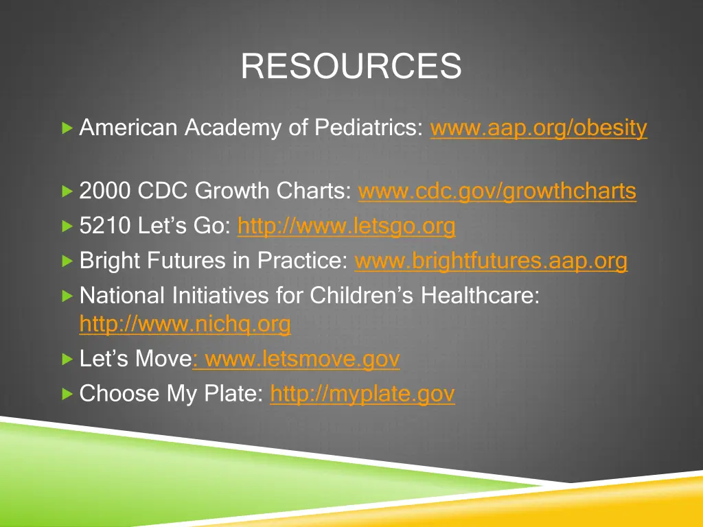 resources