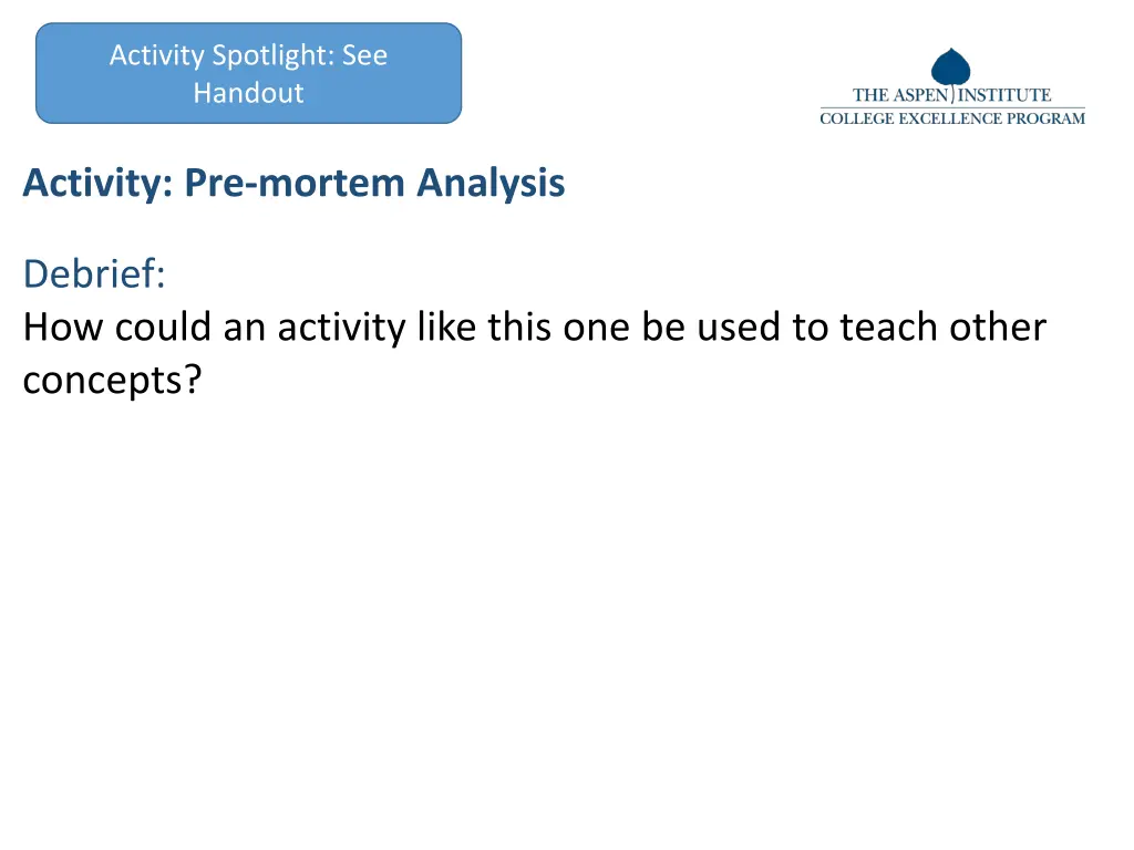 activity spotlight see handout 3
