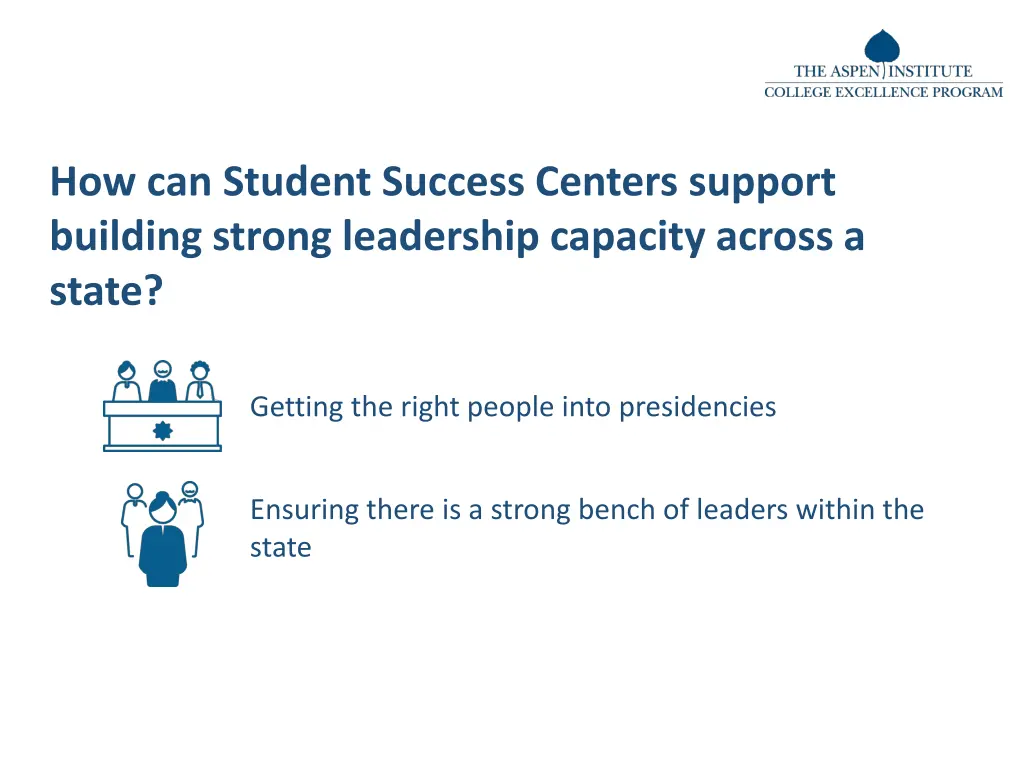 how can student success centers support building 3