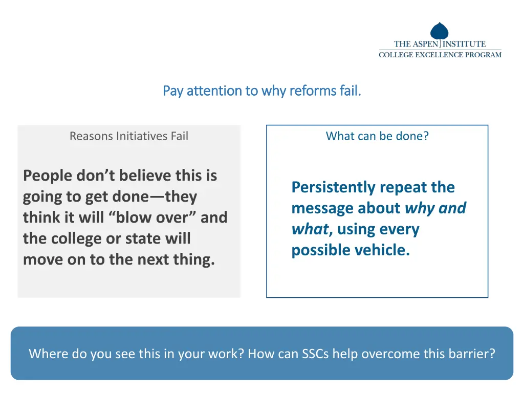 pay attention to why reforms fail pay attention 1