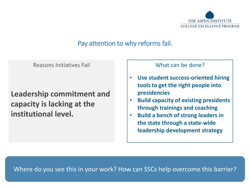 pay attention to why reforms fail pay attention 4