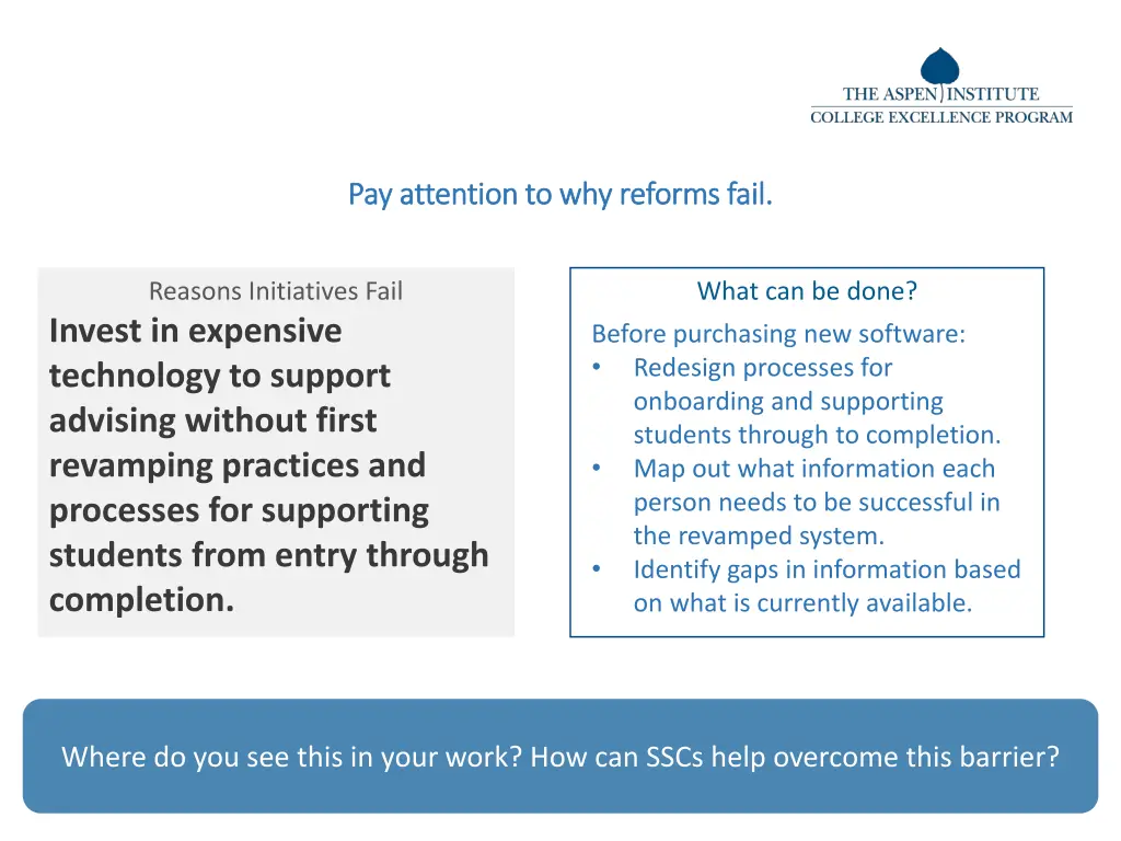 pay attention to why reforms fail pay attention 8