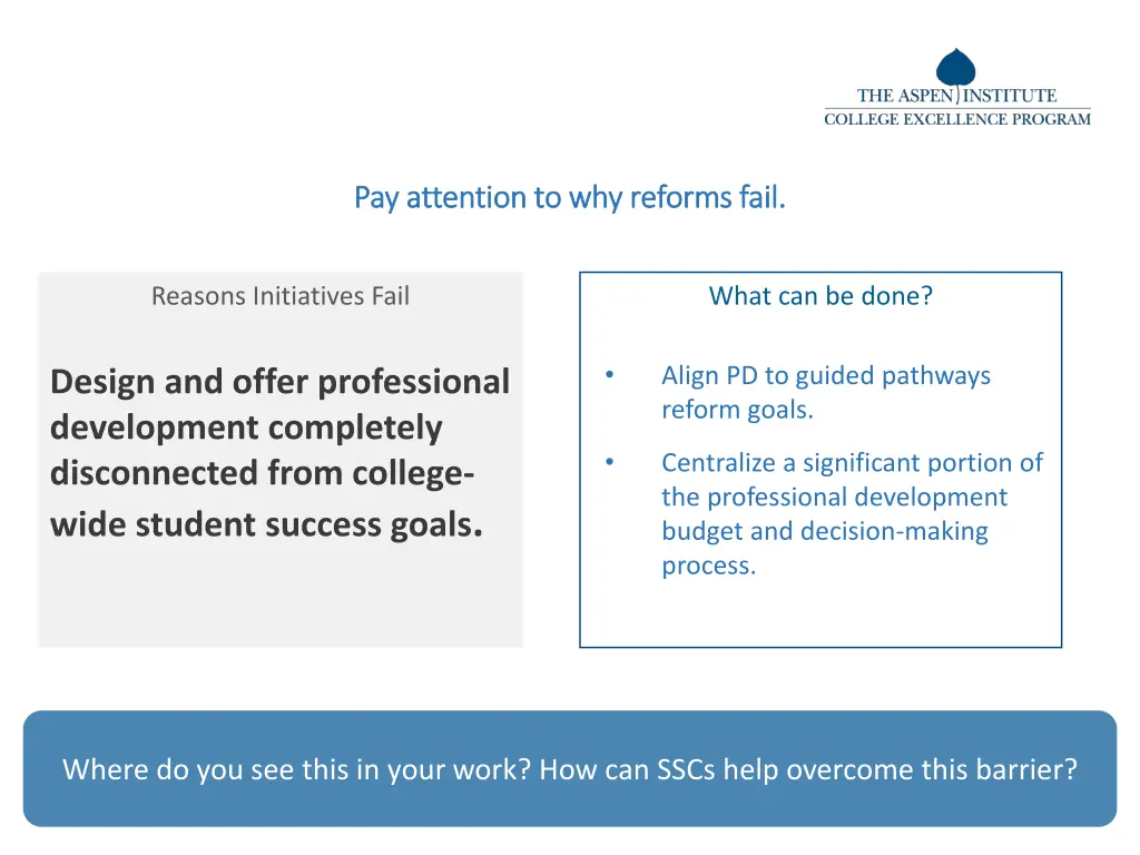 pay attention to why reforms fail pay attention 9