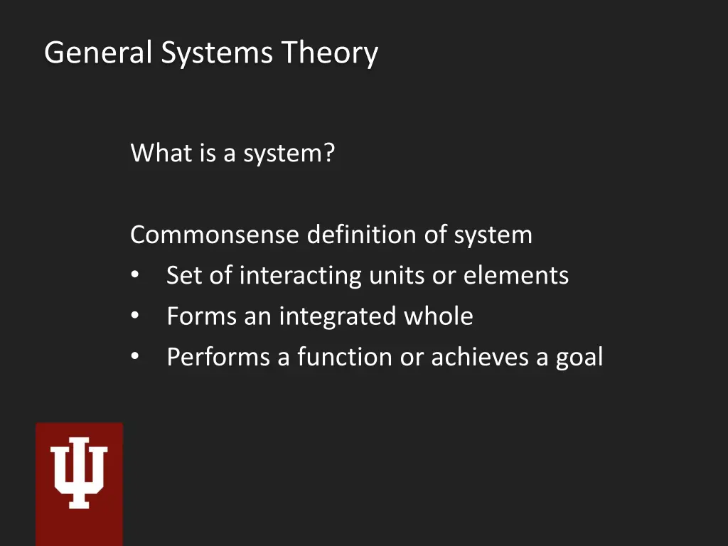 general systems theory 2