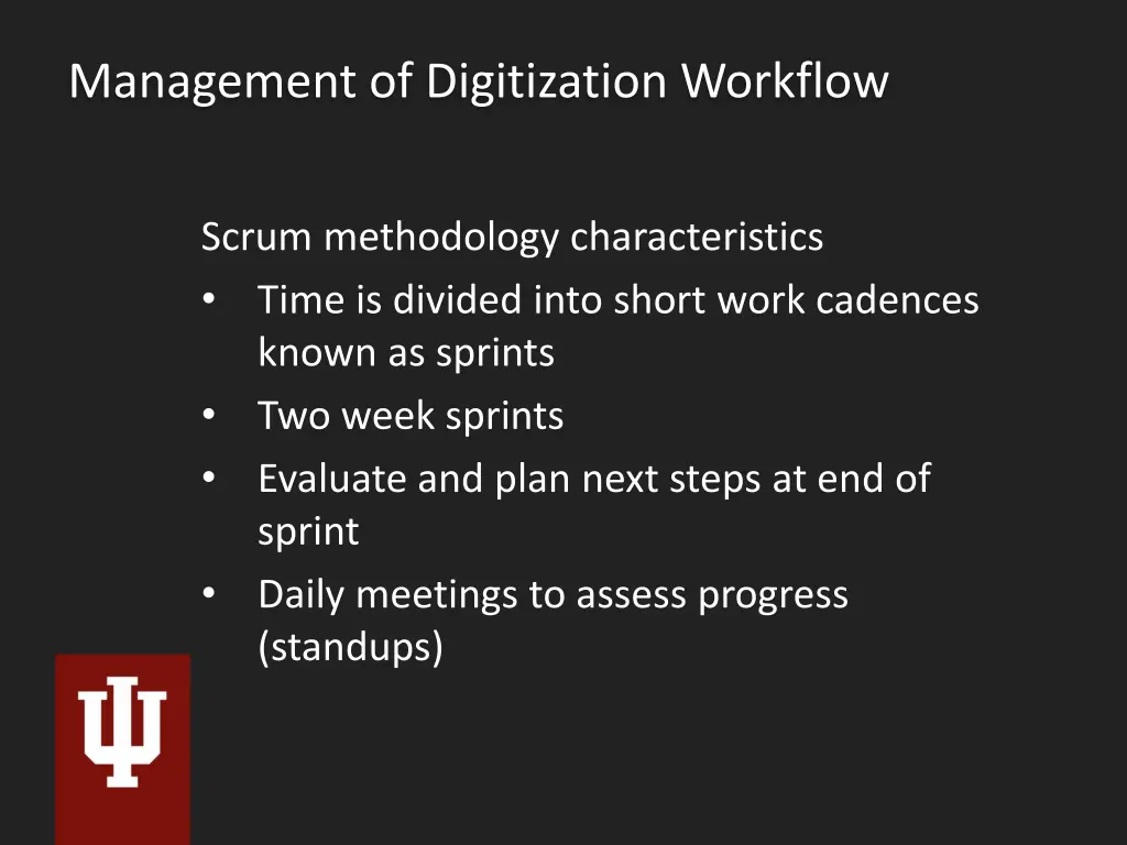 management of digitization workflow 2
