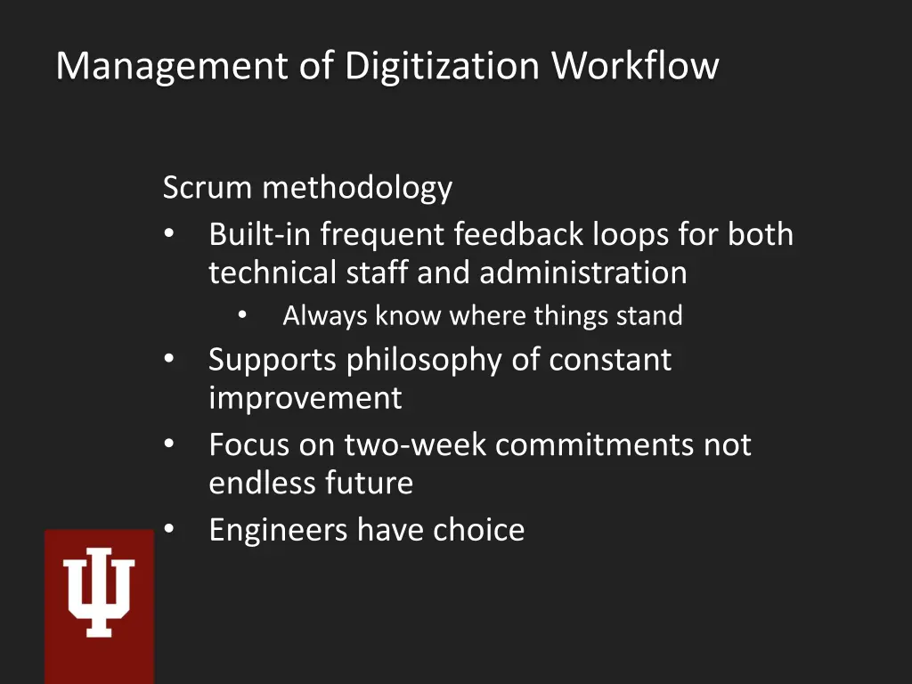 management of digitization workflow 5