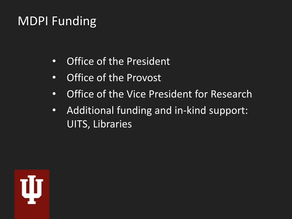 mdpi funding