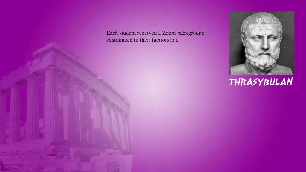 each student received a zoom background
