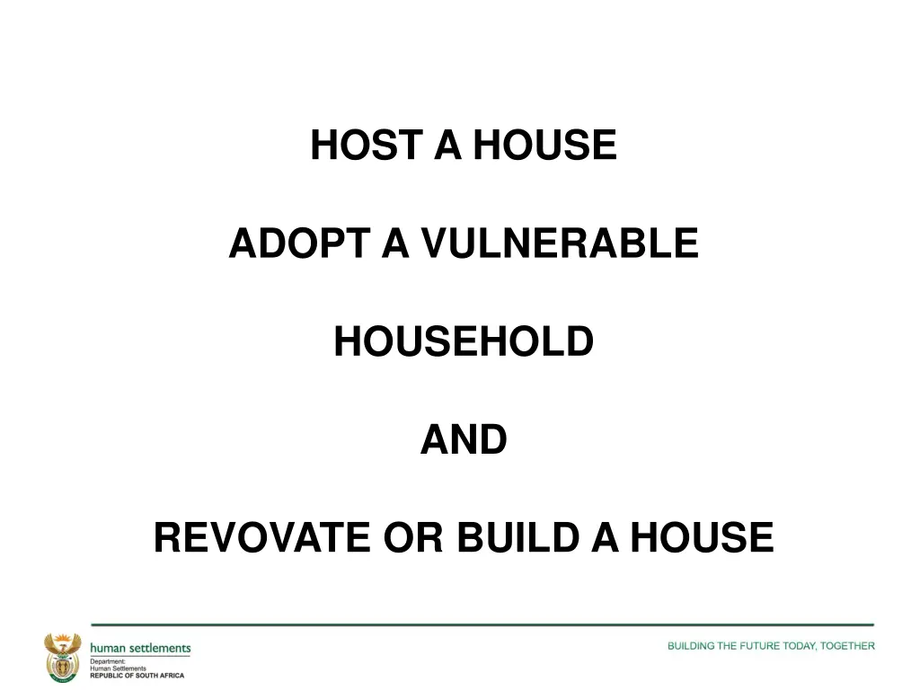 host a house