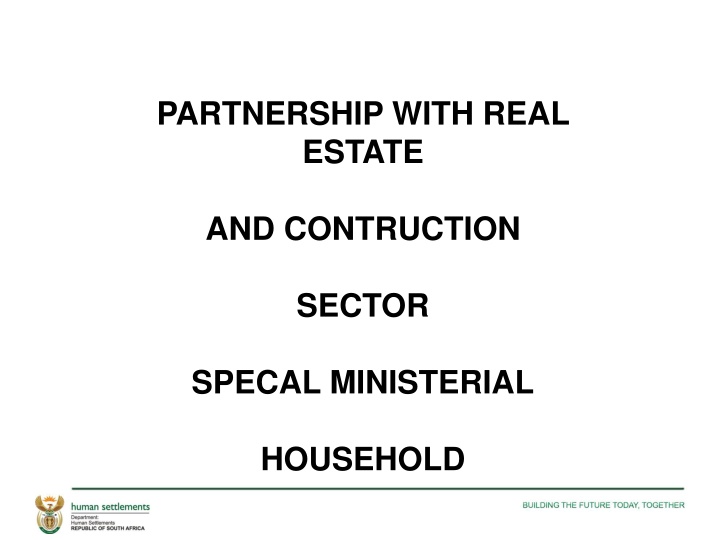 partnership with real estate and contruction