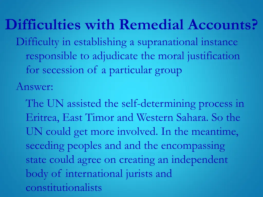 difficulties with remedial accounts difficulty