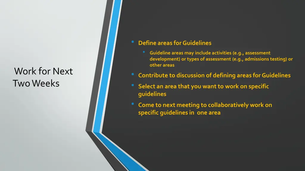 define areas for guidelines guideline areas