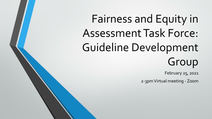 fairness and equity in assessment task force