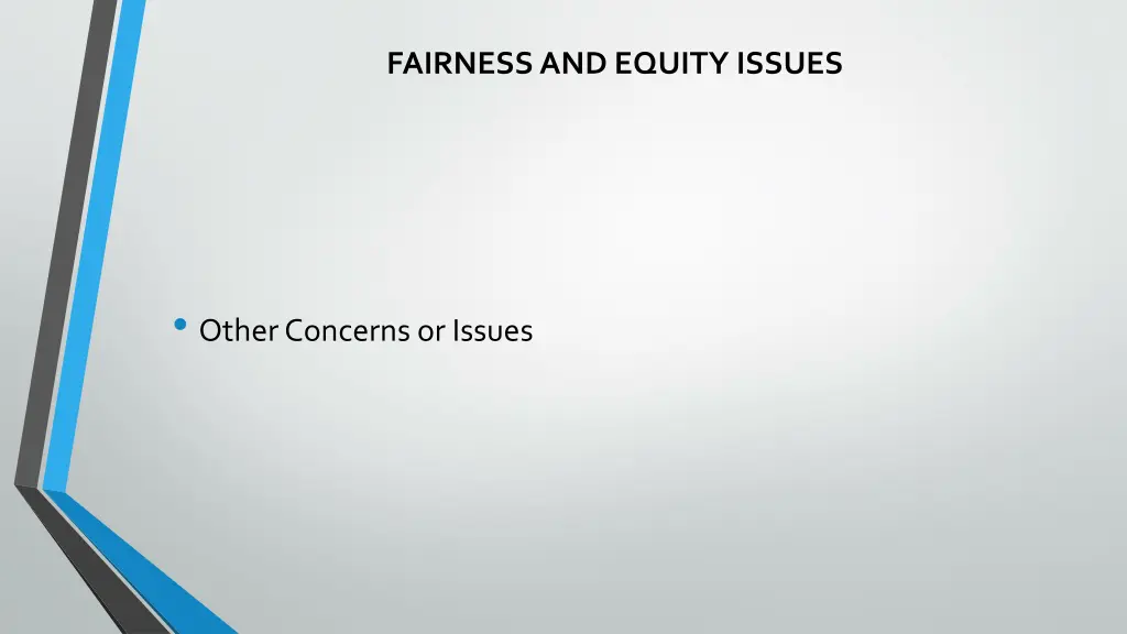 fairness and equity issues 2