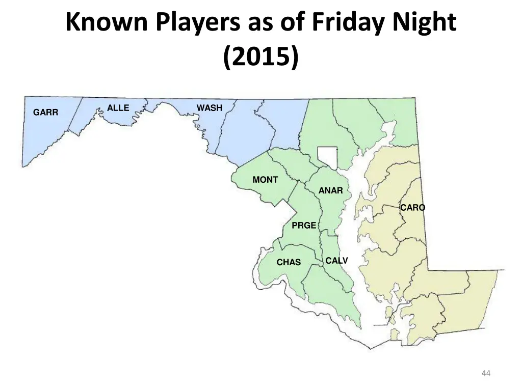 known players as of friday night 2015