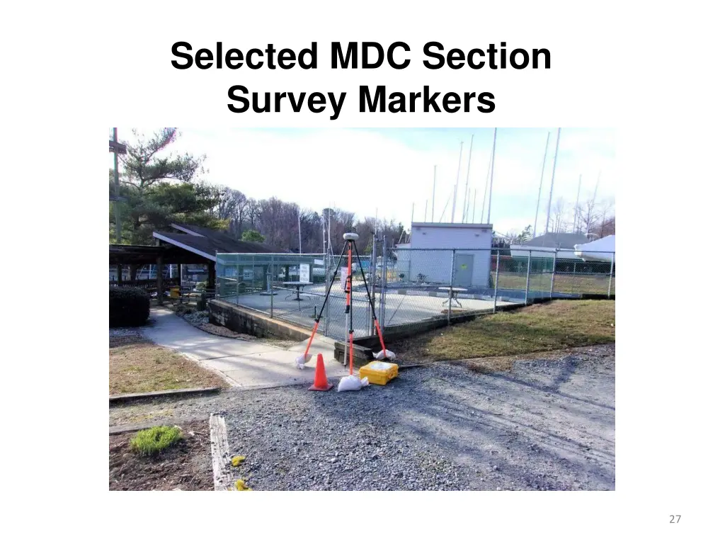selected mdc section survey markers 10