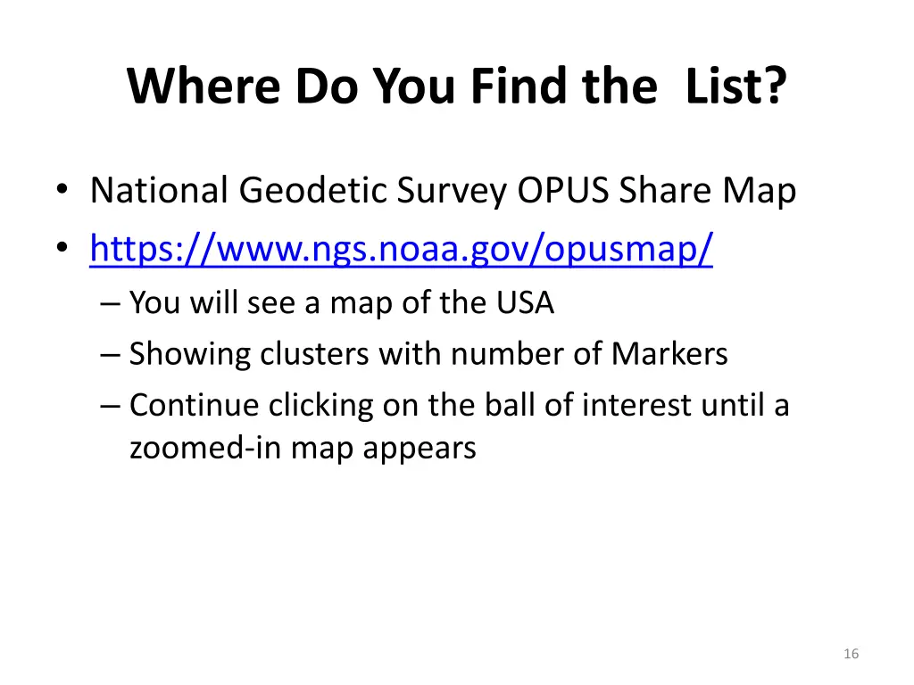 where do you find the list