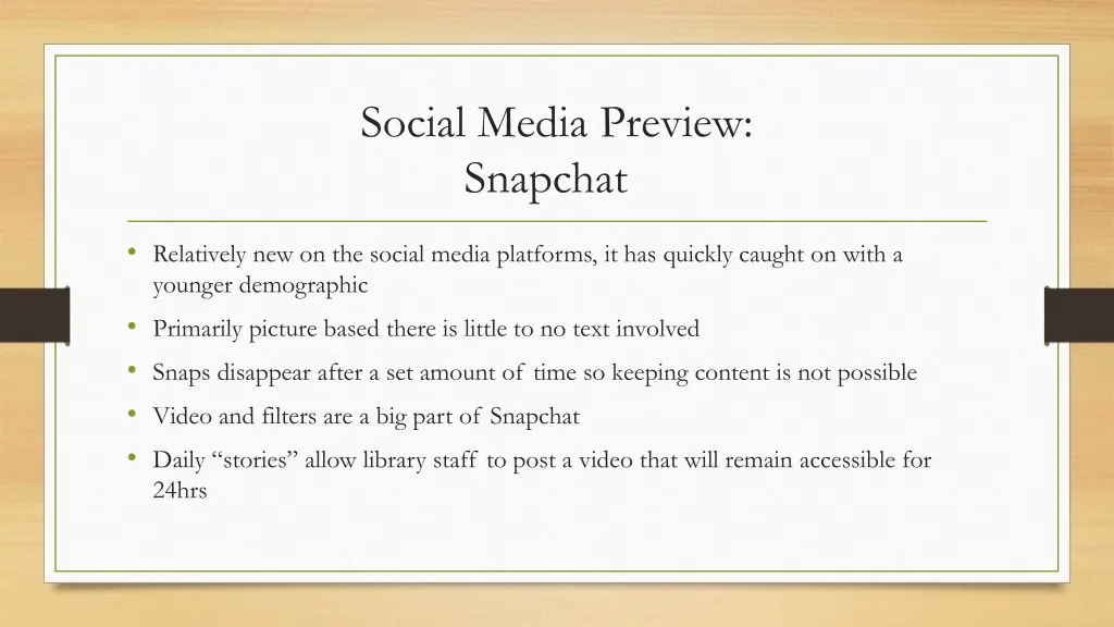 social media preview snapchat