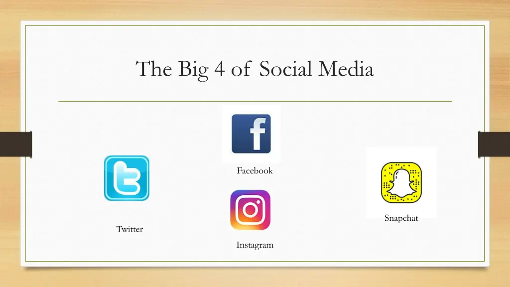 the big 4 of social media