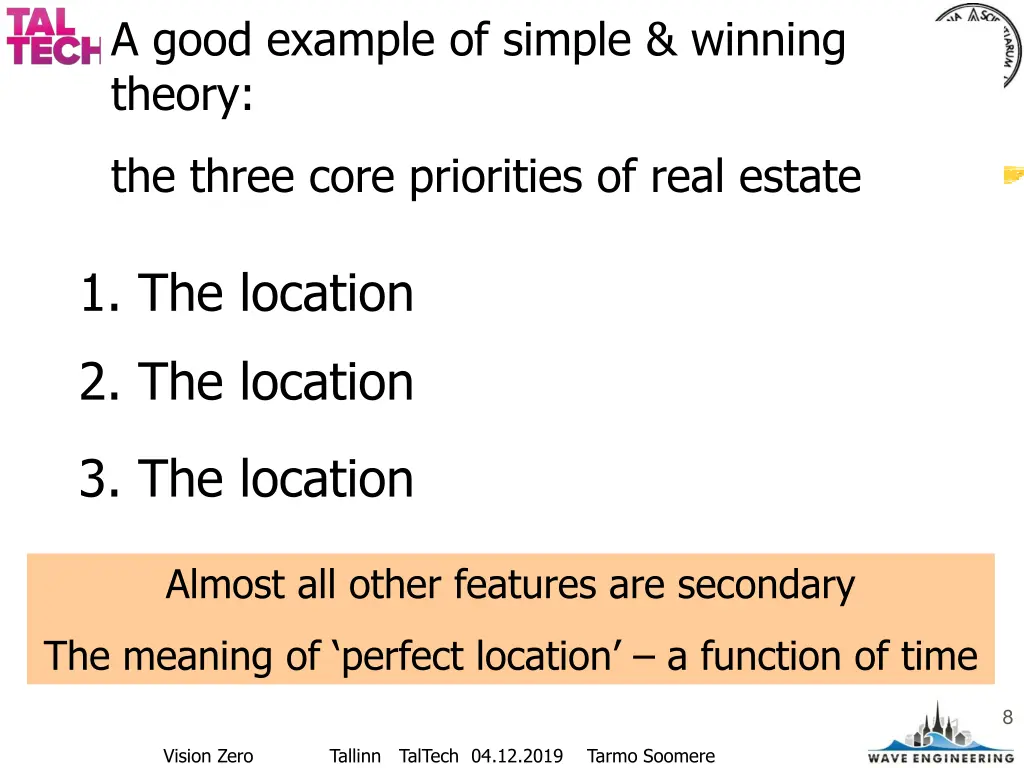 a good example of simple winning theory
