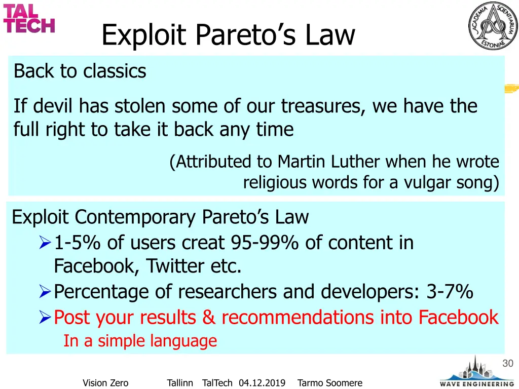 exploit pareto s law back to classics