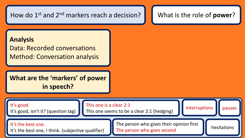 how do 1 st and 2 nd markers reach a decision 4