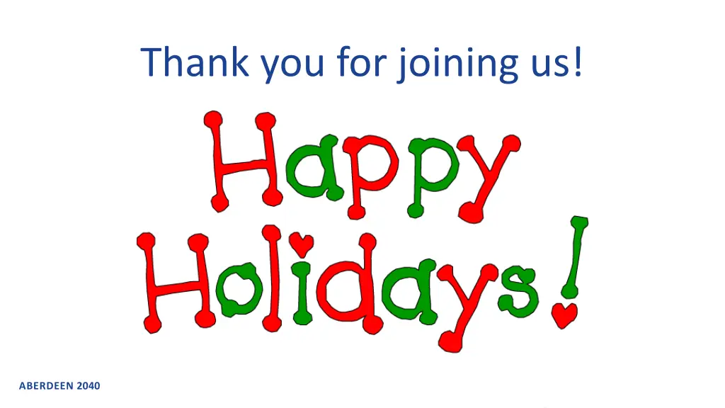 thank you for joining us