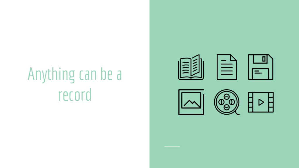 anything can be a record