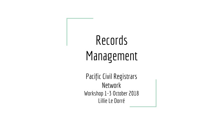 records management