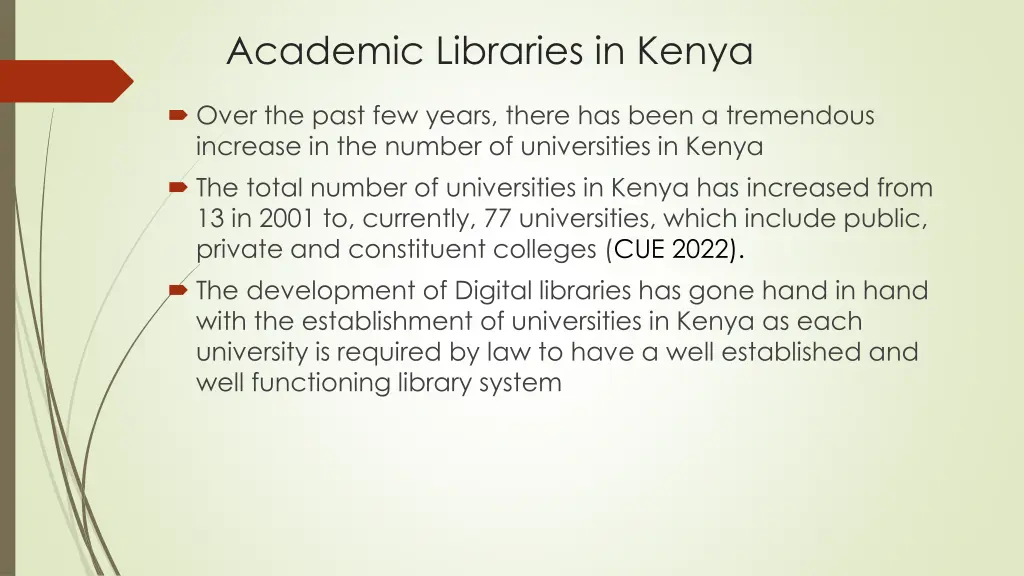 academic libraries in kenya