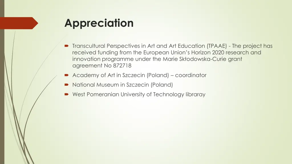 appreciation