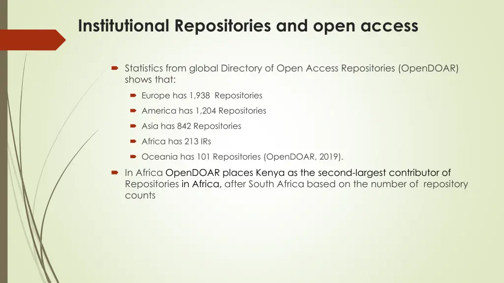 institutional repositories and open access 1
