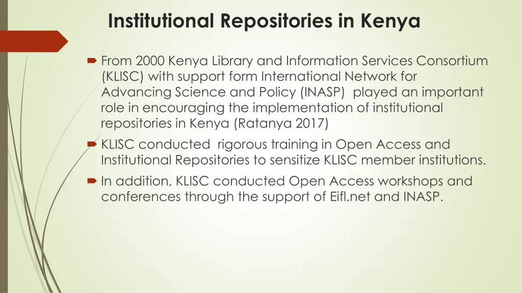 institutional repositories in kenya