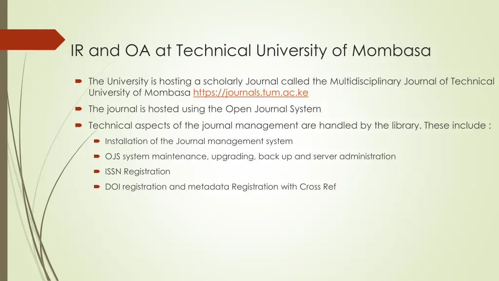 ir and oa at technical university of mombasa 1