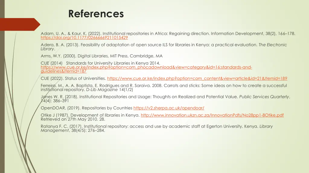references