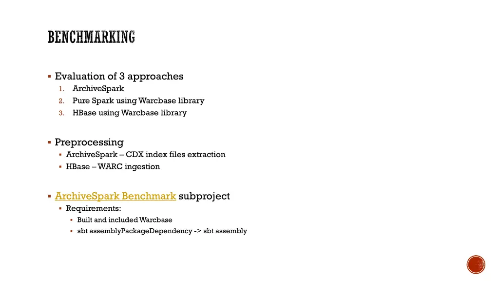 benchmarking