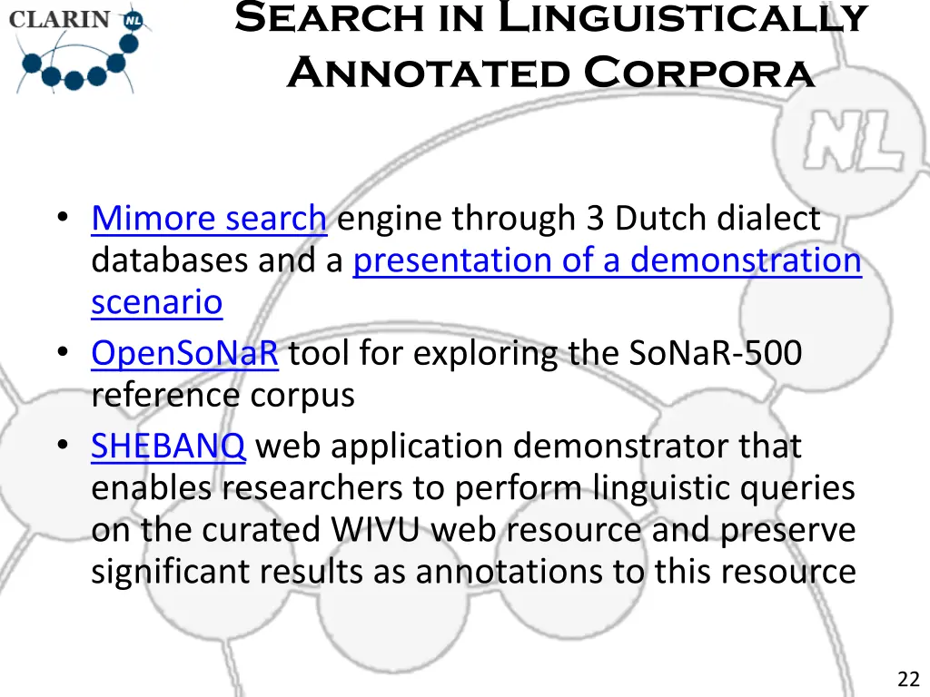 search in linguistically annotated corpora 1