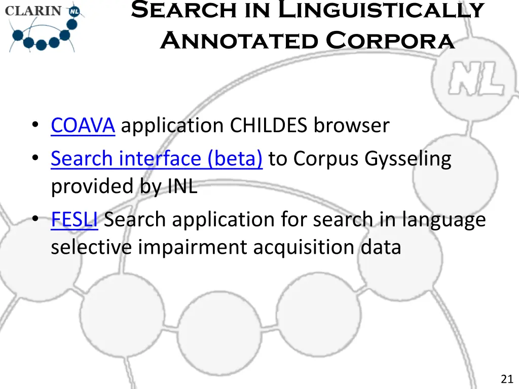 search in linguistically annotated corpora