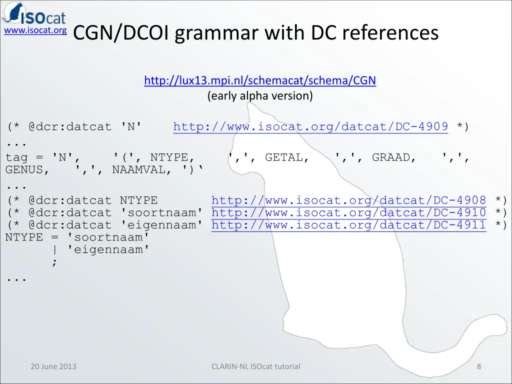 www isocat org www isocat org cgn dcoi grammar