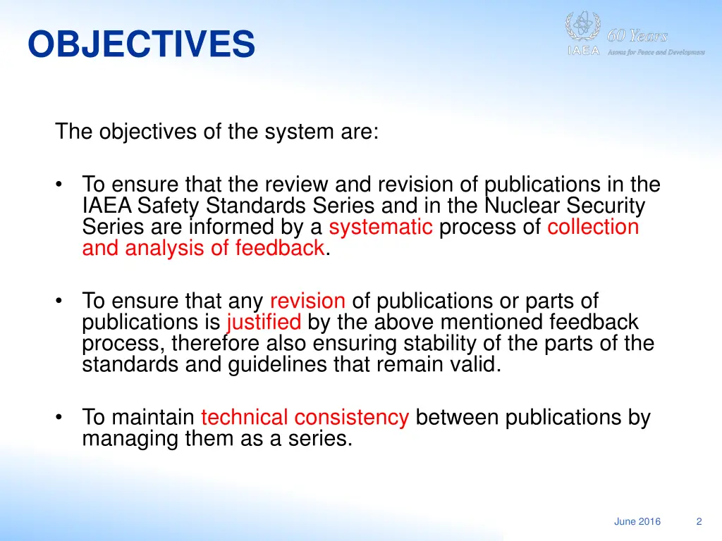 objectives