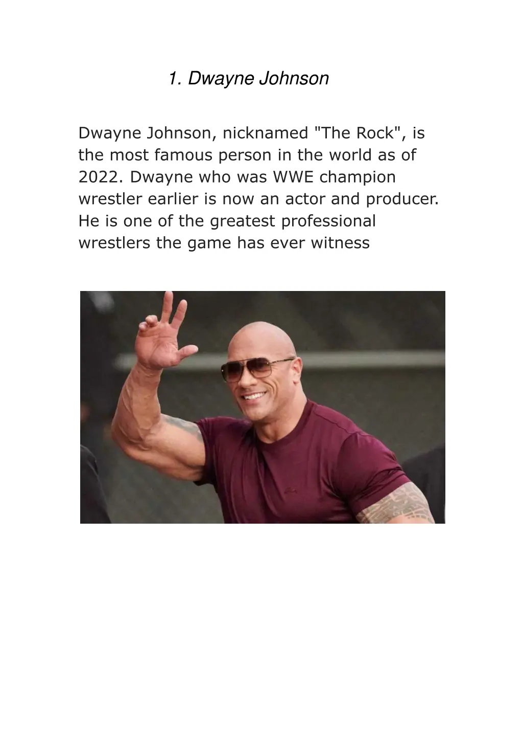 1 dwayne johnson