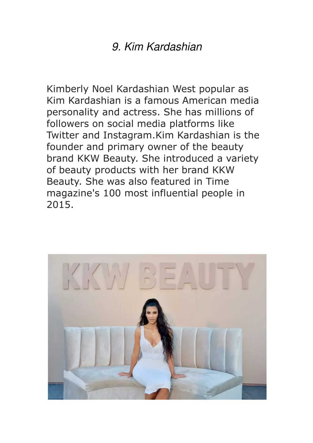 9 kim kardashian