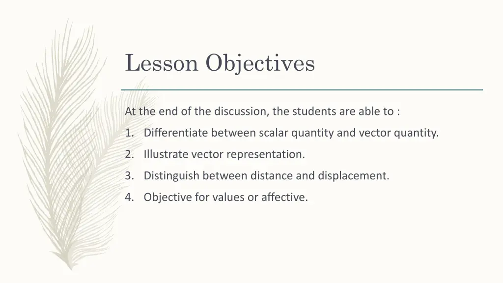 lesson objectives