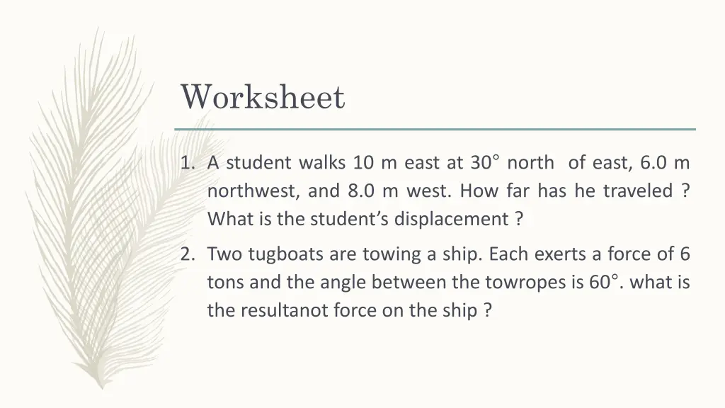 worksheet